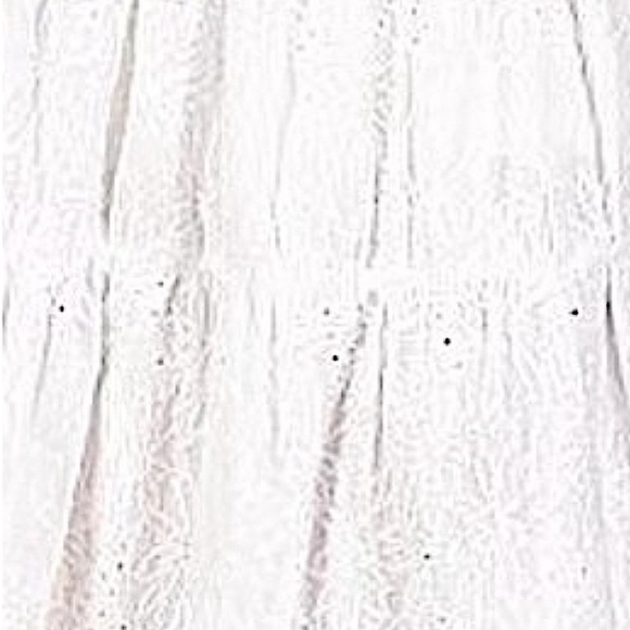 NWT. Michael Kors 2PC Eyelet Midi Skirt-Size L and Cropped Top-Size XL. White. - Picture 9 of 11